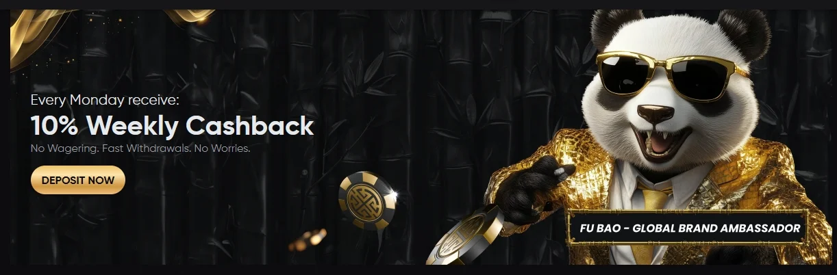 Weekly cashback is paid without a wager